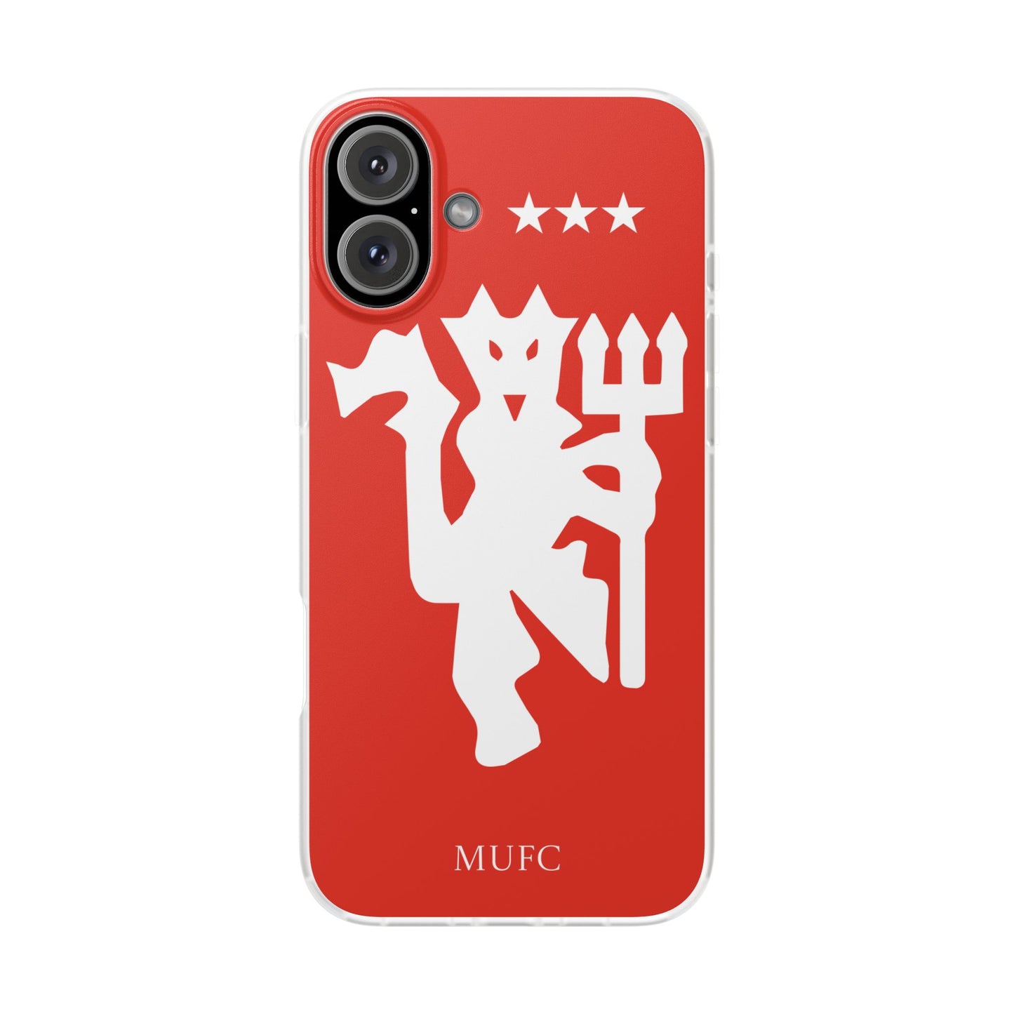 Manchester United iPhone Flexi Case - iPhone 16, 15, 14, Plus/Pro/Pro Max - Red