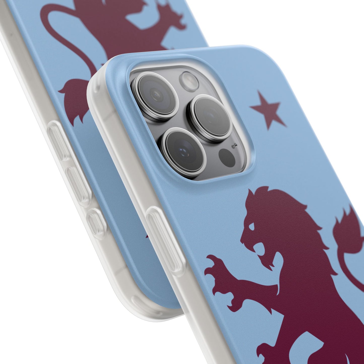 Aston Villa iPhone Flexi Case - iPhone 16, 15, 14, Plus/Pro/Pro Max - Blue