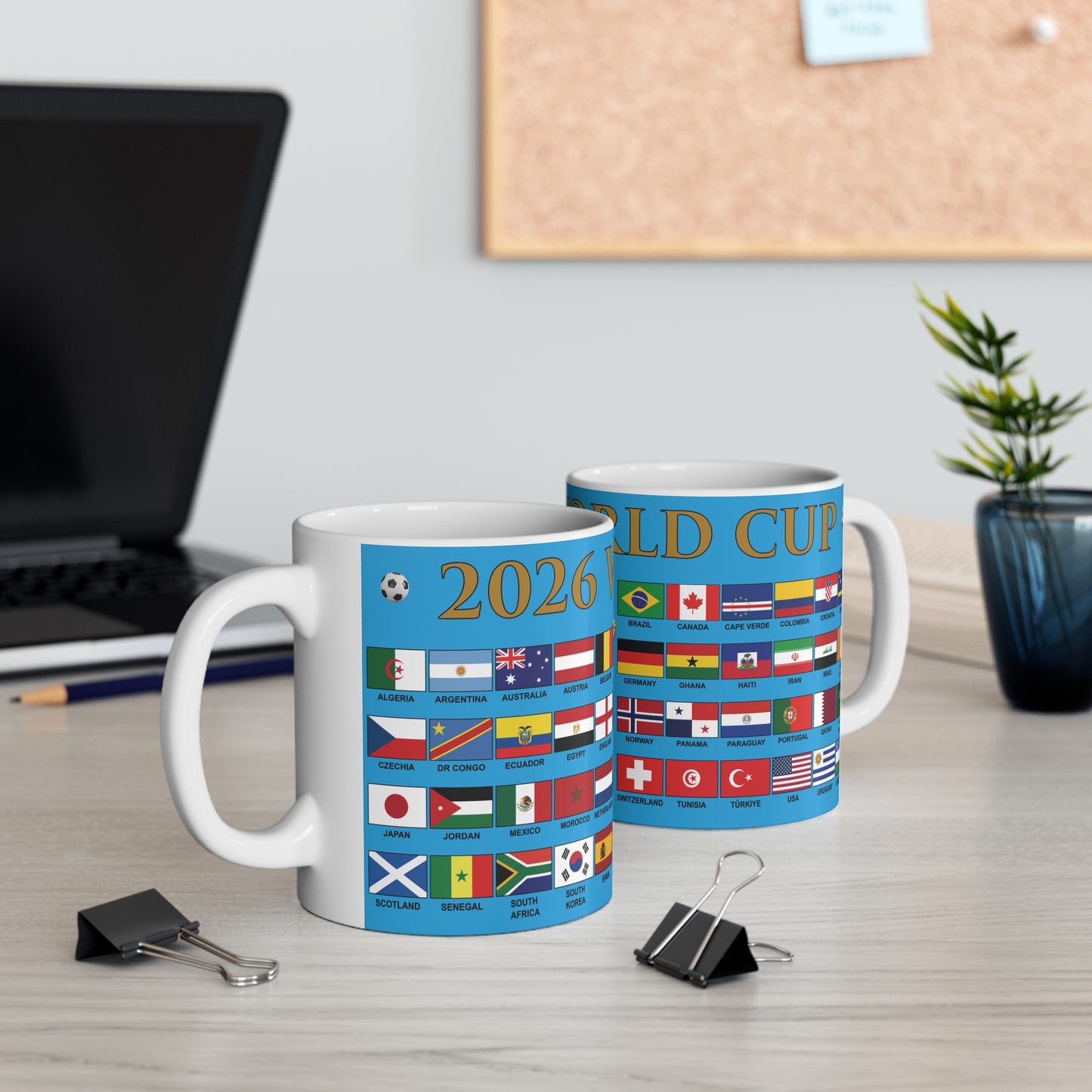2026 Football World Cup Mug - Cyan