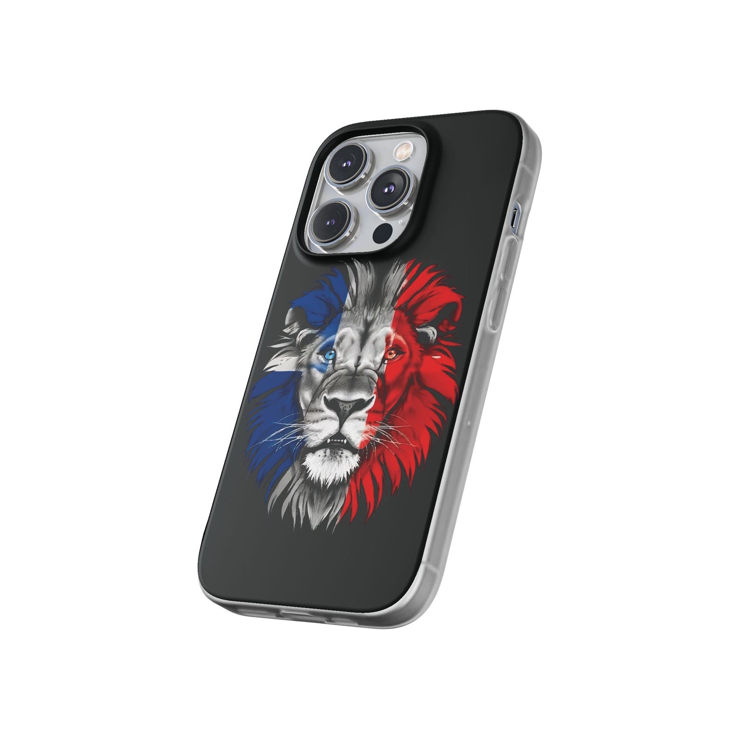 Great Britain Union Jack Lion black iPhone Flexi Case - iPhone 12, 13, 14, 15, 16, Mini/Plus/Pro/Pro Max