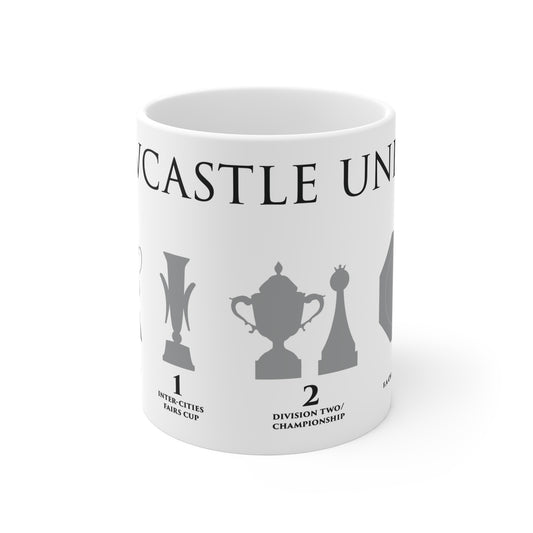 Newcastle United Trophies Mug - White