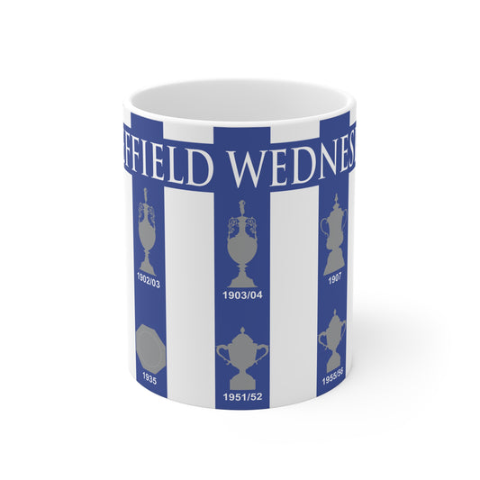 Sheffield Wednesday Trophies Collection Mug - White Text Header