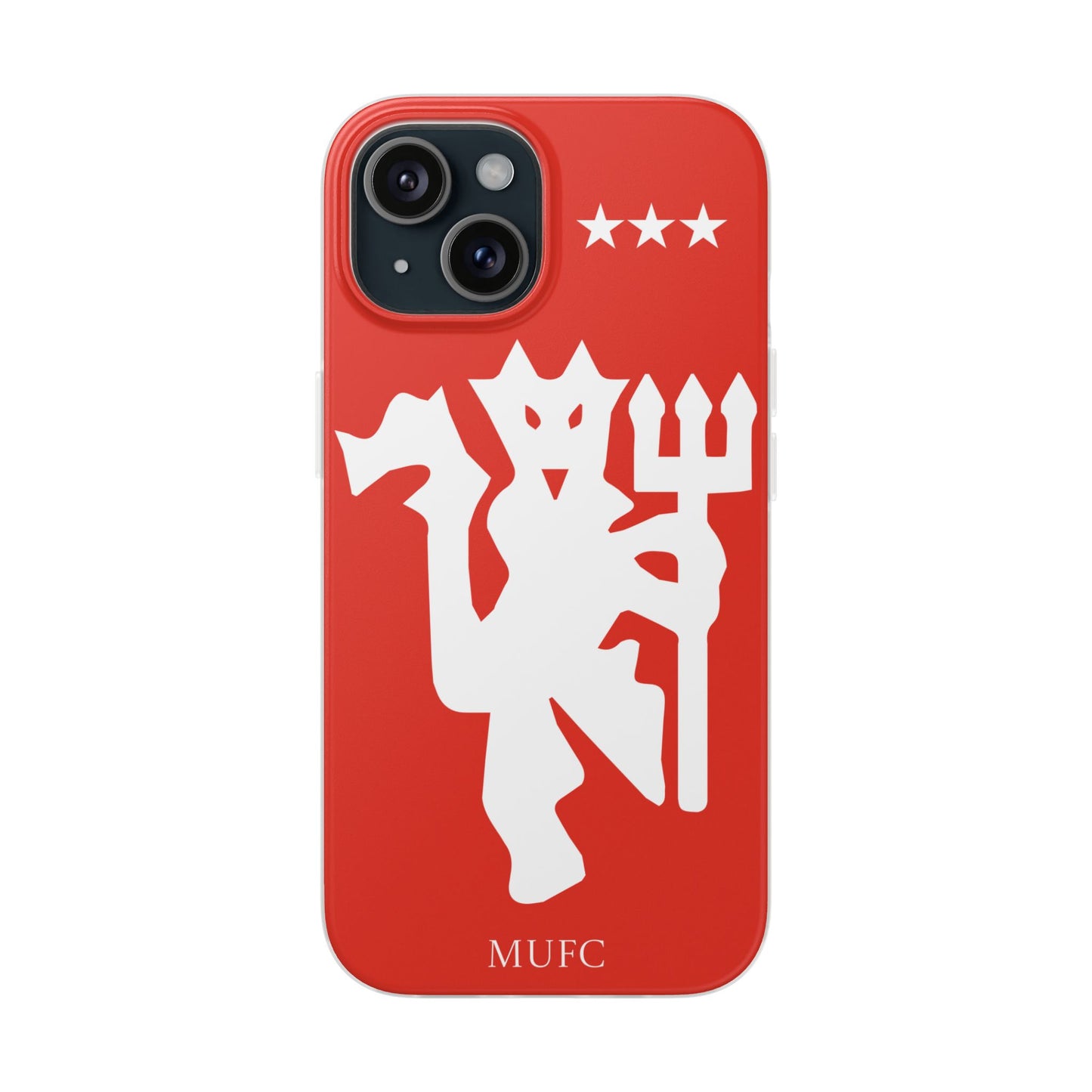 Manchester United iPhone Flexi Case - iPhone 16, 15, 14, Plus/Pro/Pro Max - Red