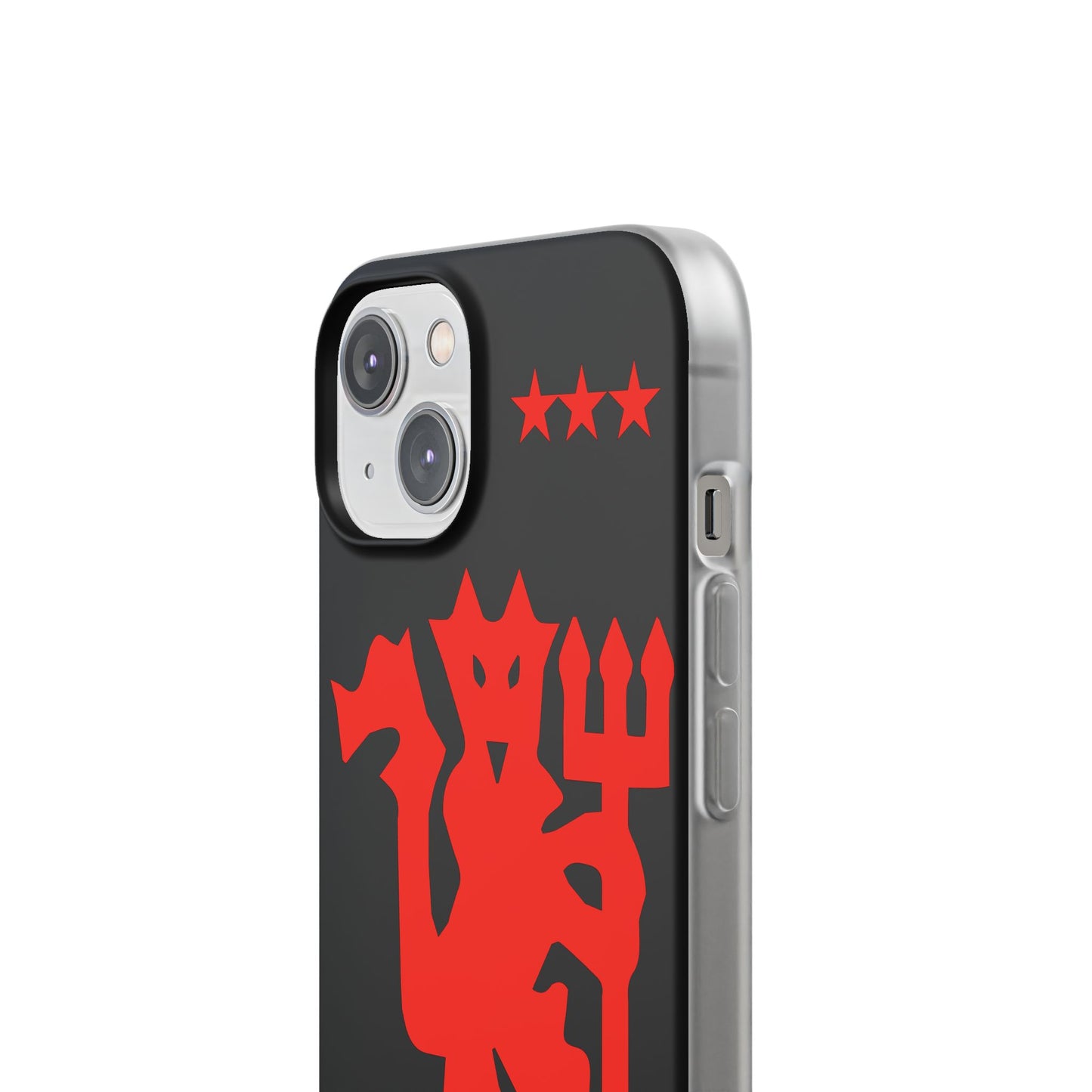 Manchester United iPhone Flexi Case - iPhone 16, 15, 14, Plus/Pro/Pro Max - Black