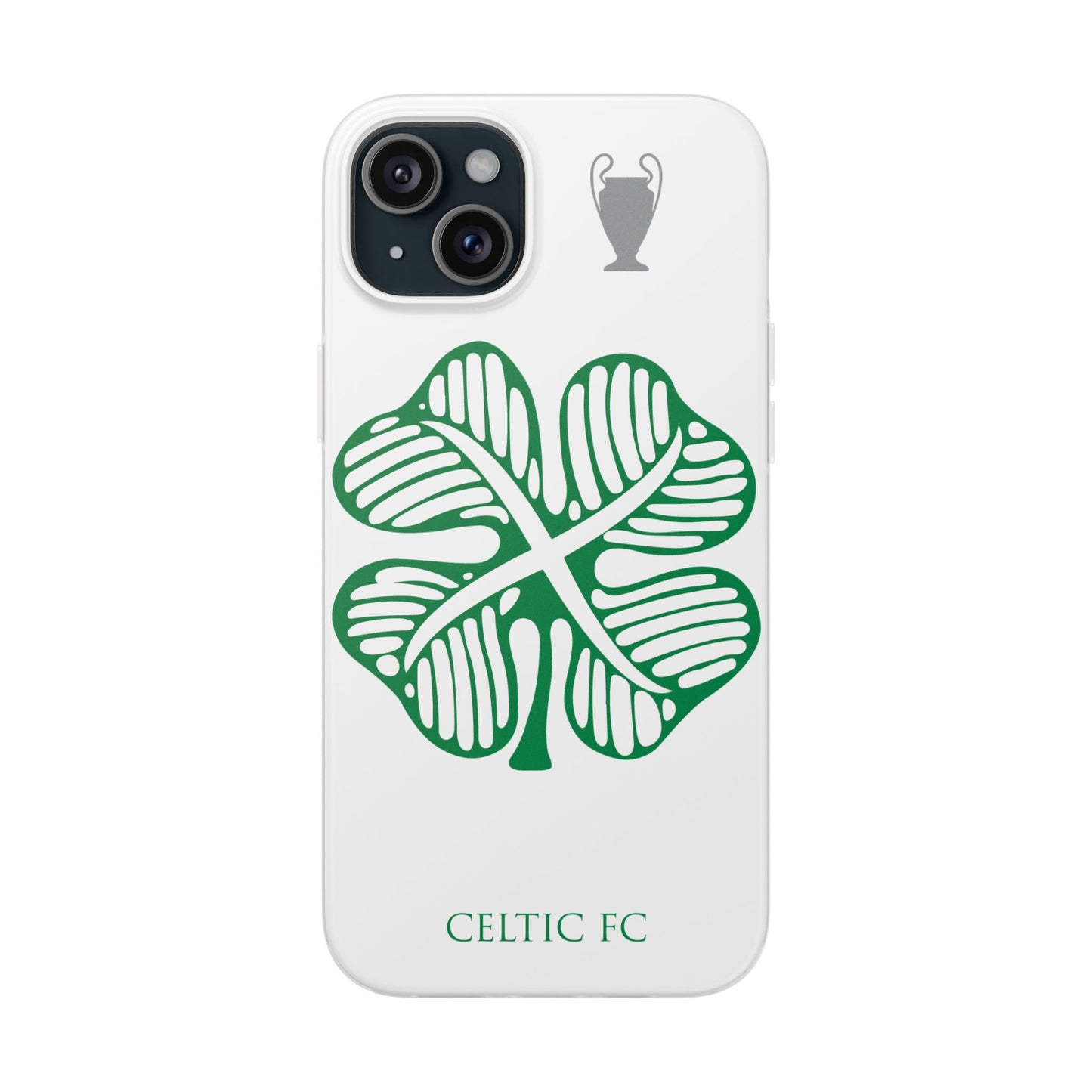 Celtic White iPhone Flexi Case - iPhone 16, 15, 14, Plus/Pro/pro Max