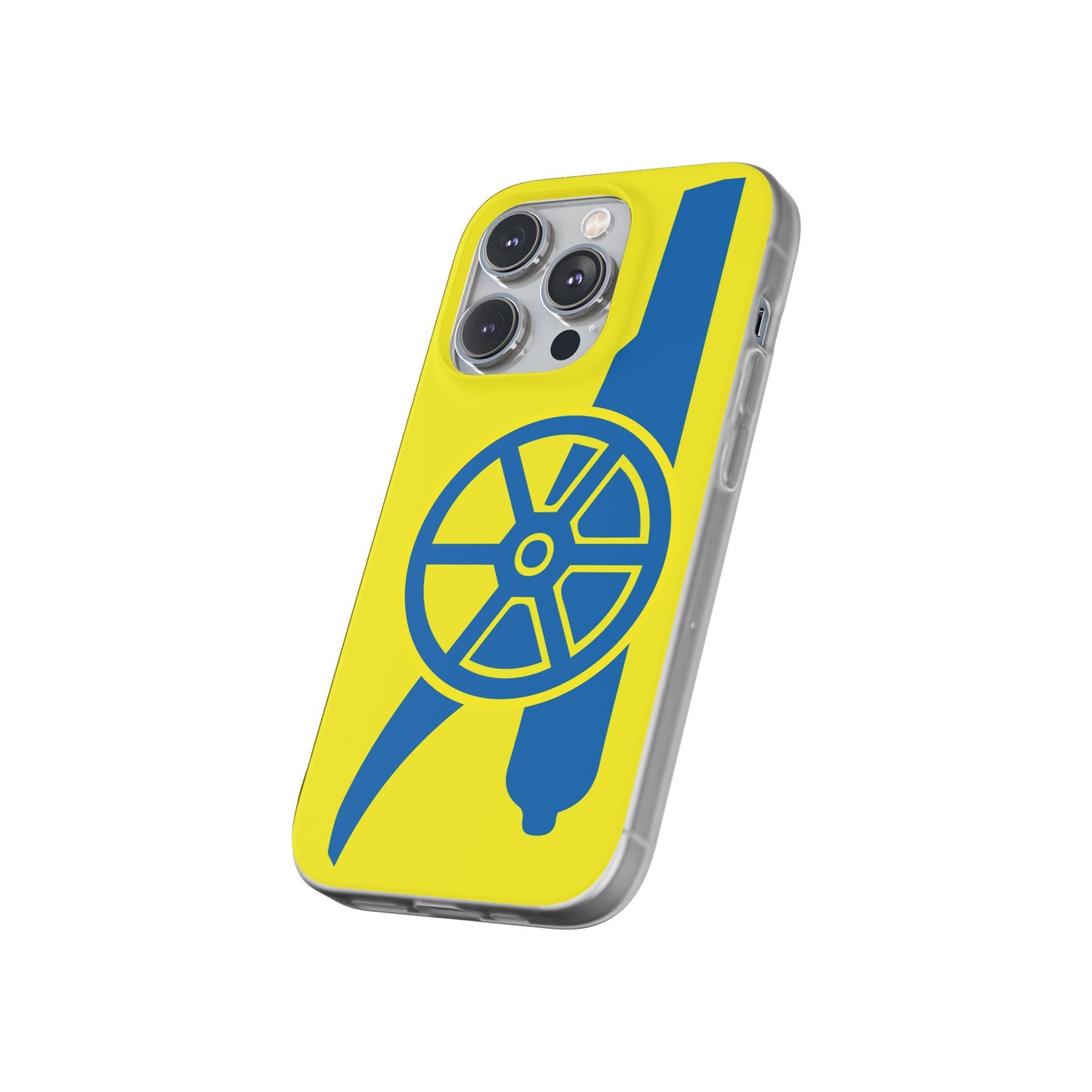 Arsenal Cannon Yellow iPhone Flexi Case - iPhone 16, 15, 14, Plus/Pro/Pro Max