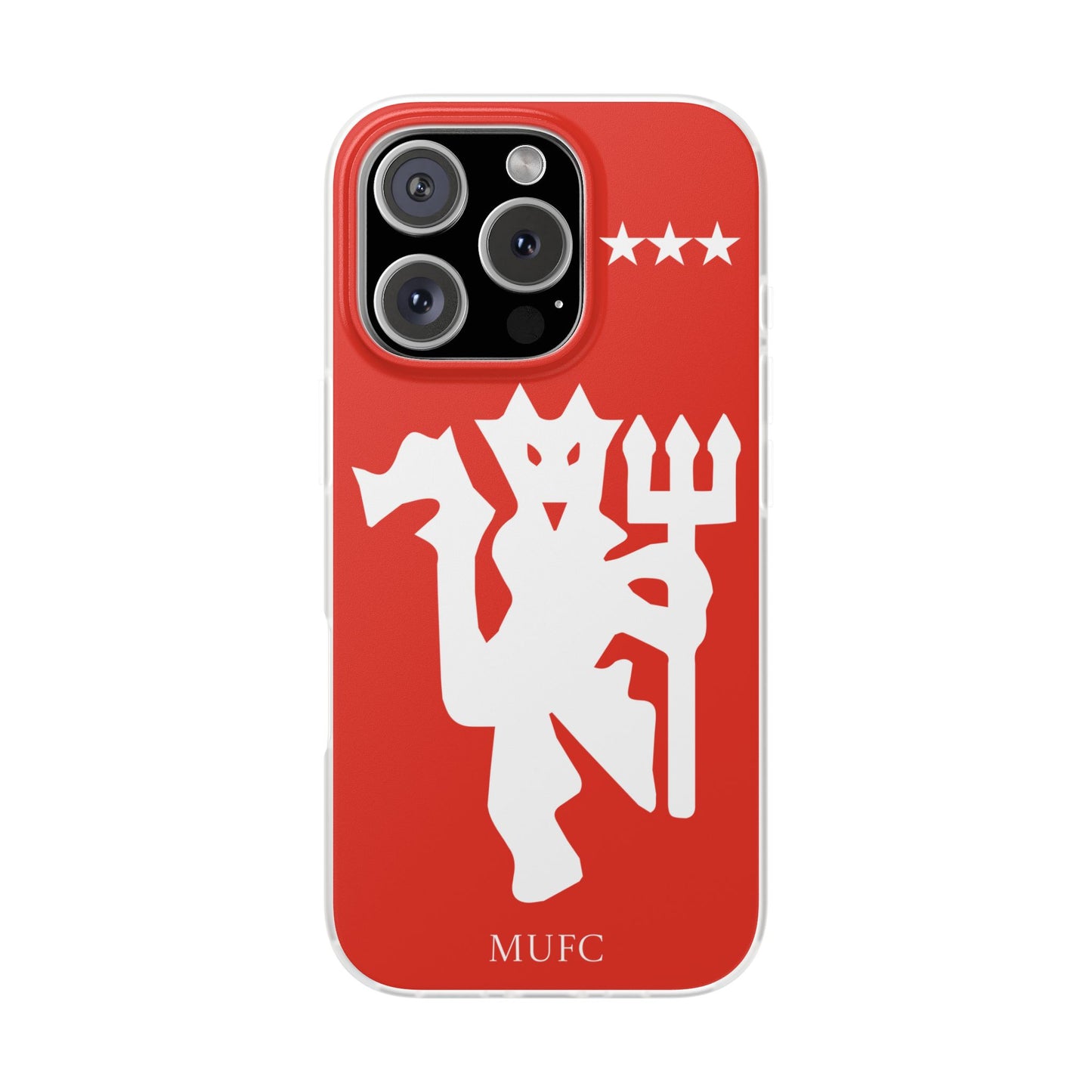 Manchester United iPhone Flexi Case - iPhone 16, 15, 14, Plus/Pro/Pro Max - Red