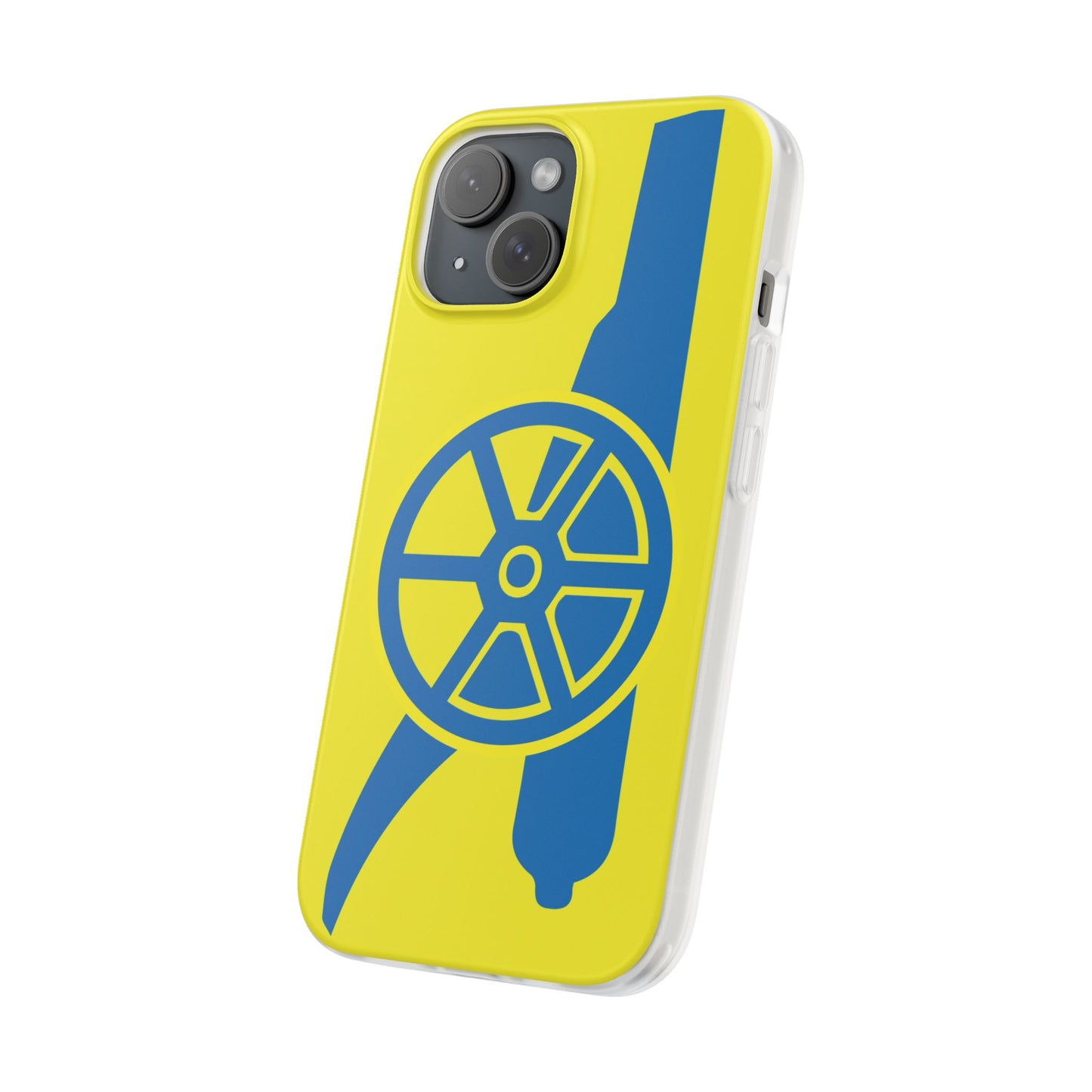 Arsenal Cannon Yellow iPhone Flexi Case - iPhone 16, 15, 14, Plus/Pro/Pro Max