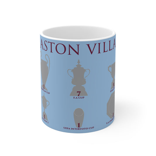 Aston Villa Trophies Mug - Blue