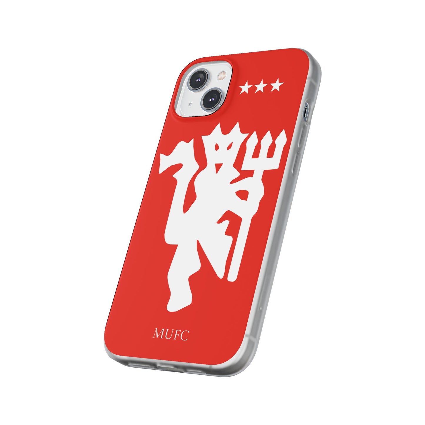 Manchester United iPhone Flexi Case - iPhone 16, 15, 14, Plus/Pro/Pro Max - Red