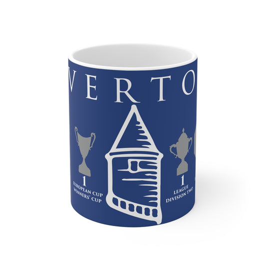 Everton Trophies & Tower Mug - Blue