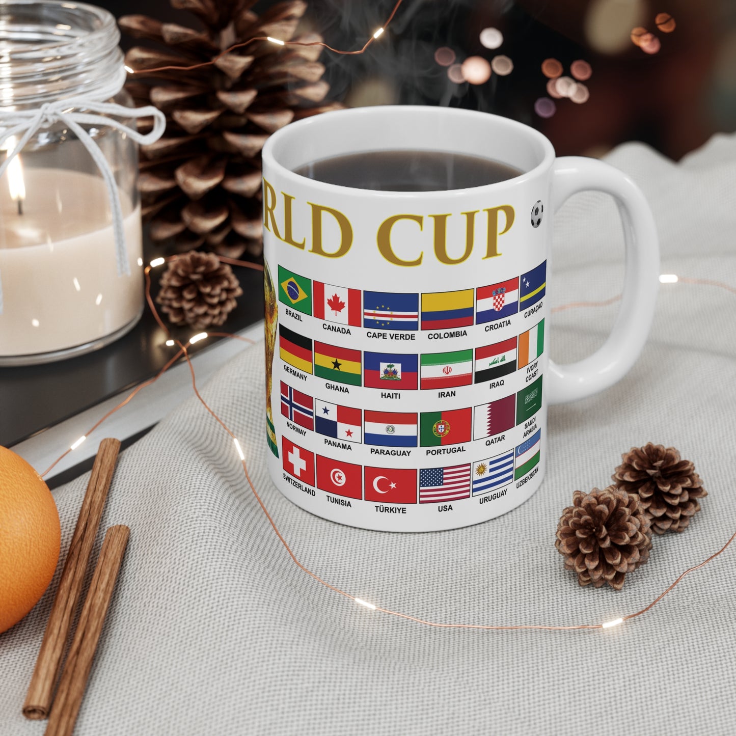 2026 Football World Cup Mug - White