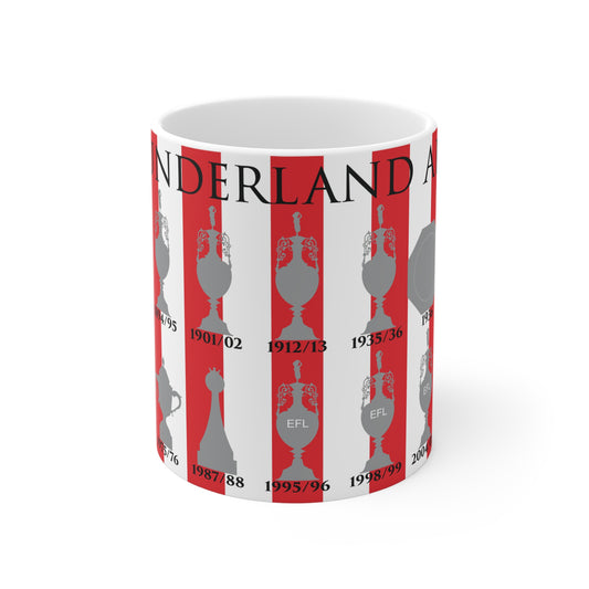 Sunderland Trophies Collection Mug - Stripes