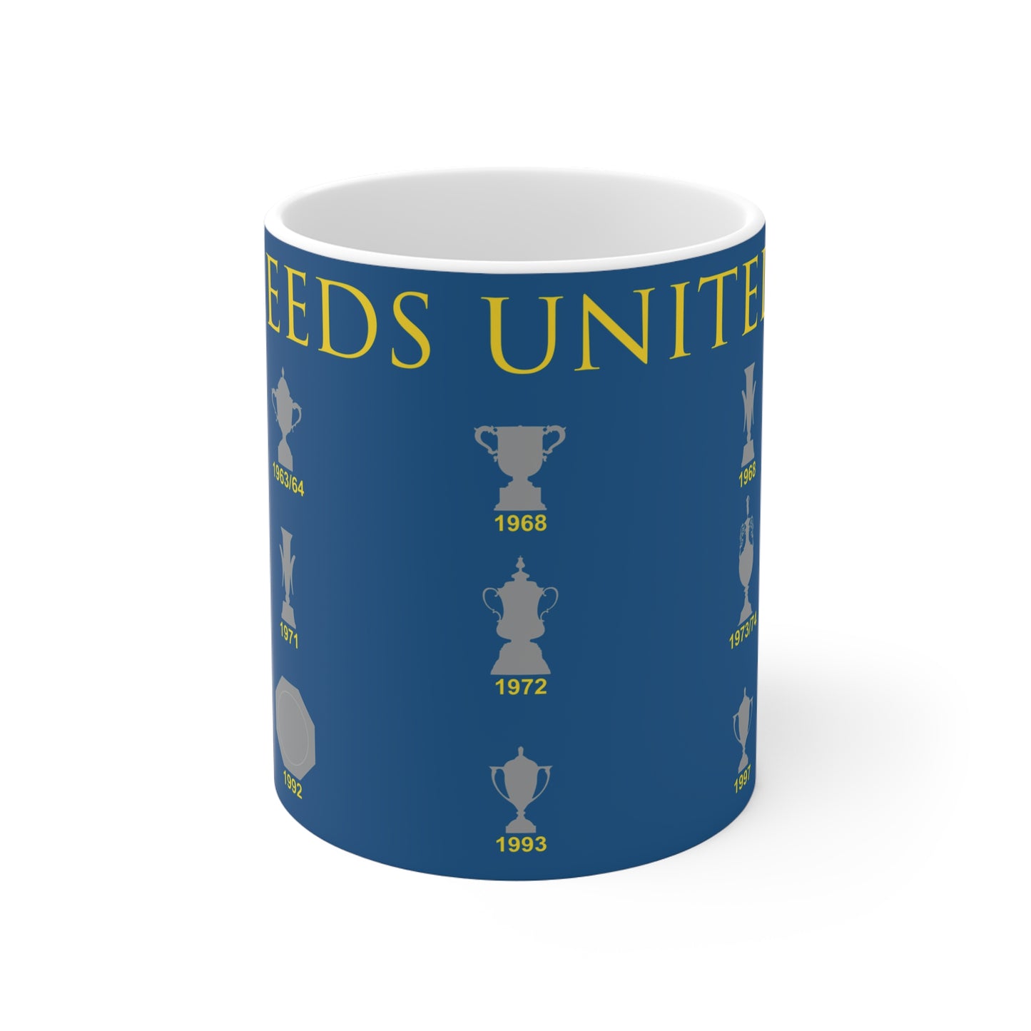 Leeds United Trophies Collection Mug - Blue