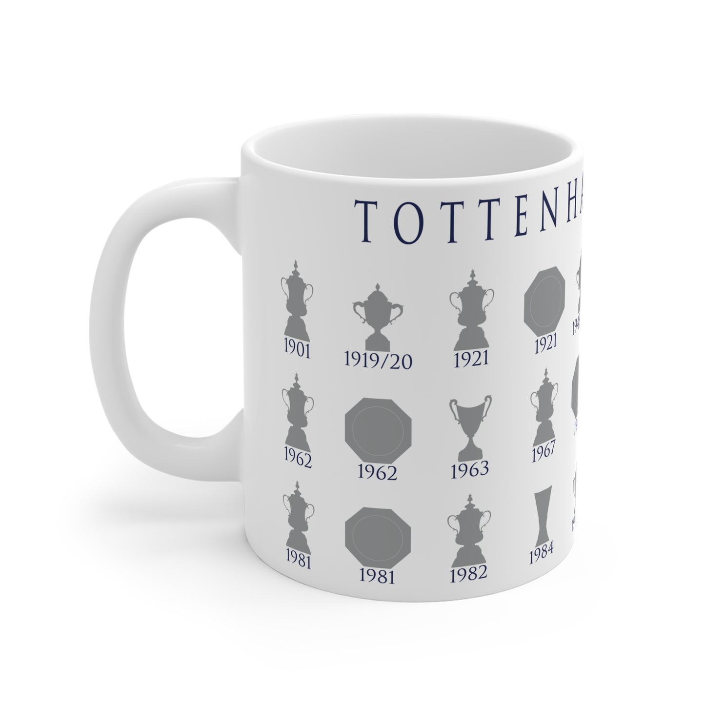 Tottenham Hotspur Trophies Collection Mug - White