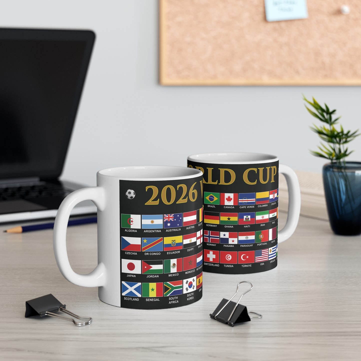 2026 Football World Cup Mug - Black