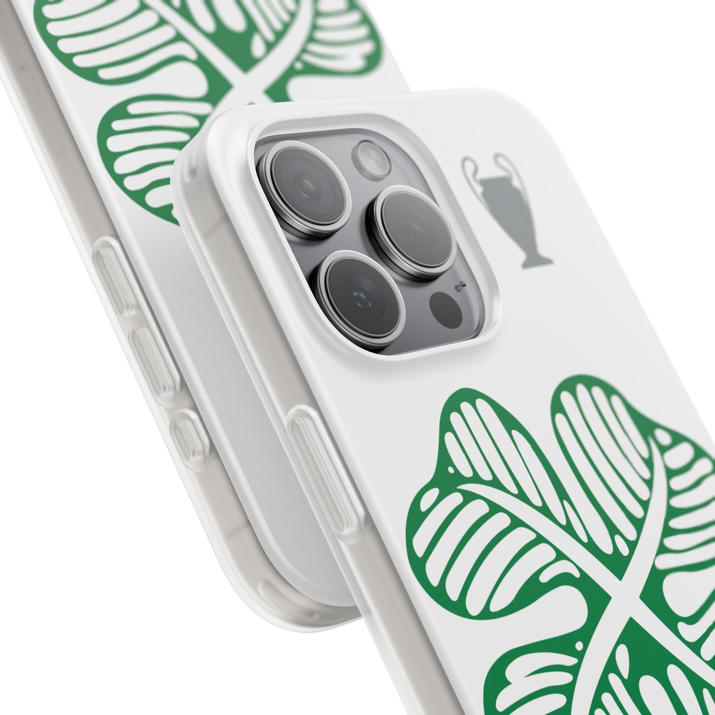 Celtic White iPhone Flexi Case - iPhone 16, 15, 14, Plus/Pro/pro Max