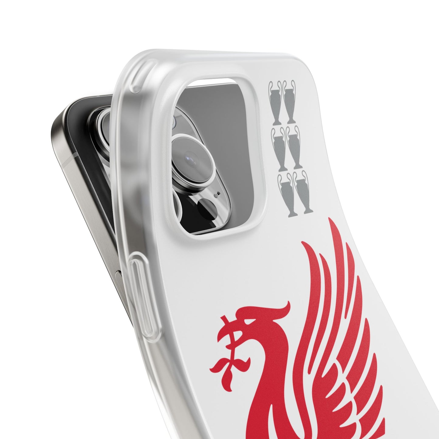 Liverpool White iPhone Flexi Case - iPhone 16, 15, 14, Plus/Pro/Pro Max