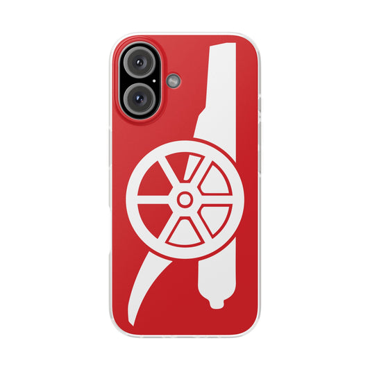 Arsenal Cannon Red iPhone Flexi Case - iPhone 16, 15, 14, Plus/Pro/Pro Max