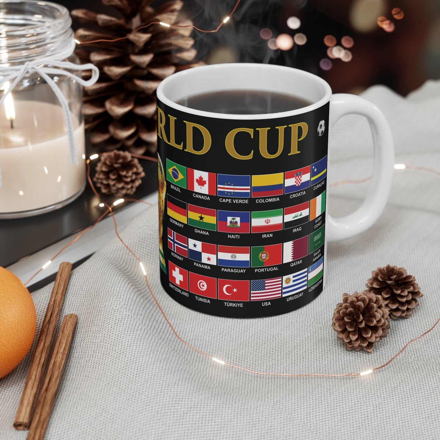 2026 Football World Cup Mug - Black