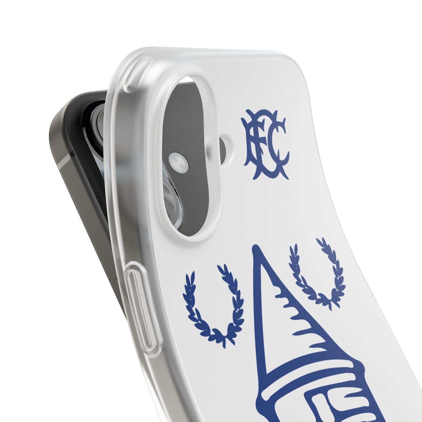 Everton Tower & Monogram White iPhone Flexi Case - iPhone 16, 15, 14 Plus/Pro/Pro Max