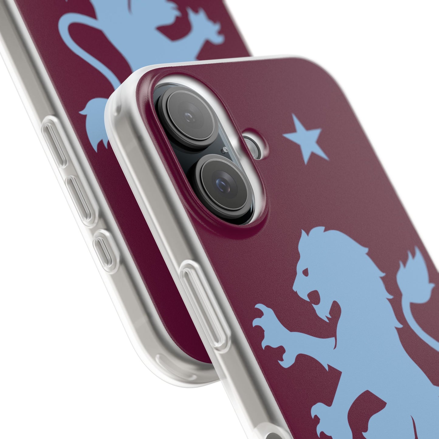 Aston Villa iPhone Flexi Case - iPhone 16, 15, 14, Plus/Pro/Pro Max - Claret