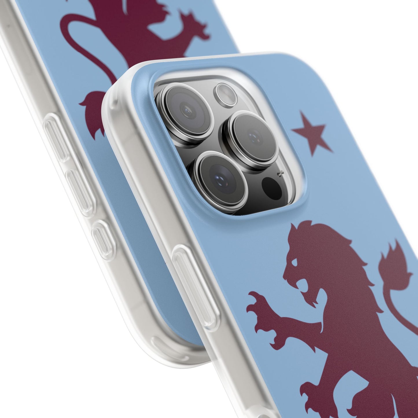 Aston Villa iPhone Flexi Case - iPhone 16, 15, 14, Plus/Pro/Pro Max - Blue