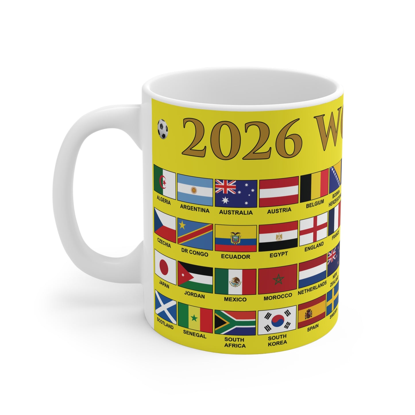 2026 Football World Cup Mug - Yellow
