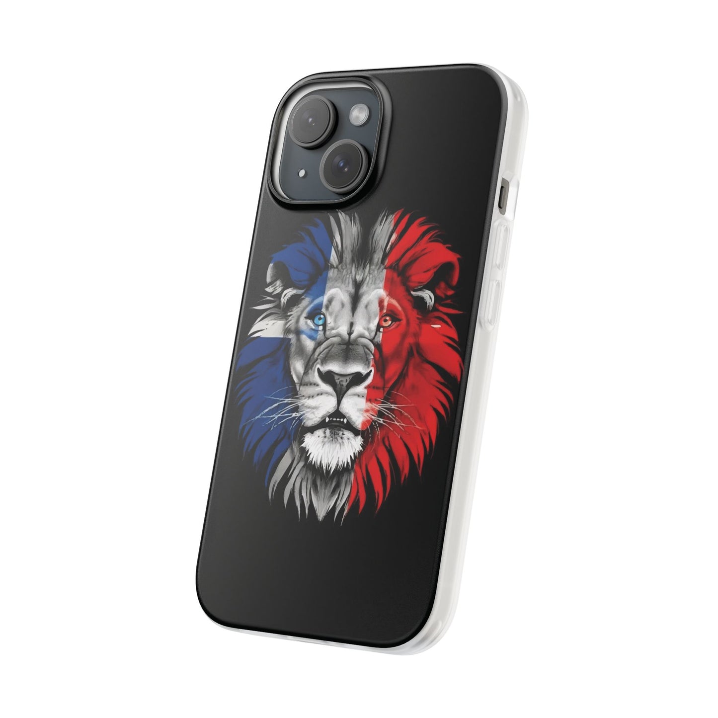 Great Britain Union Jack Lion black iPhone Flexi Case - iPhone 12, 13, 14, 15, 16, Mini/Plus/Pro/Pro Max