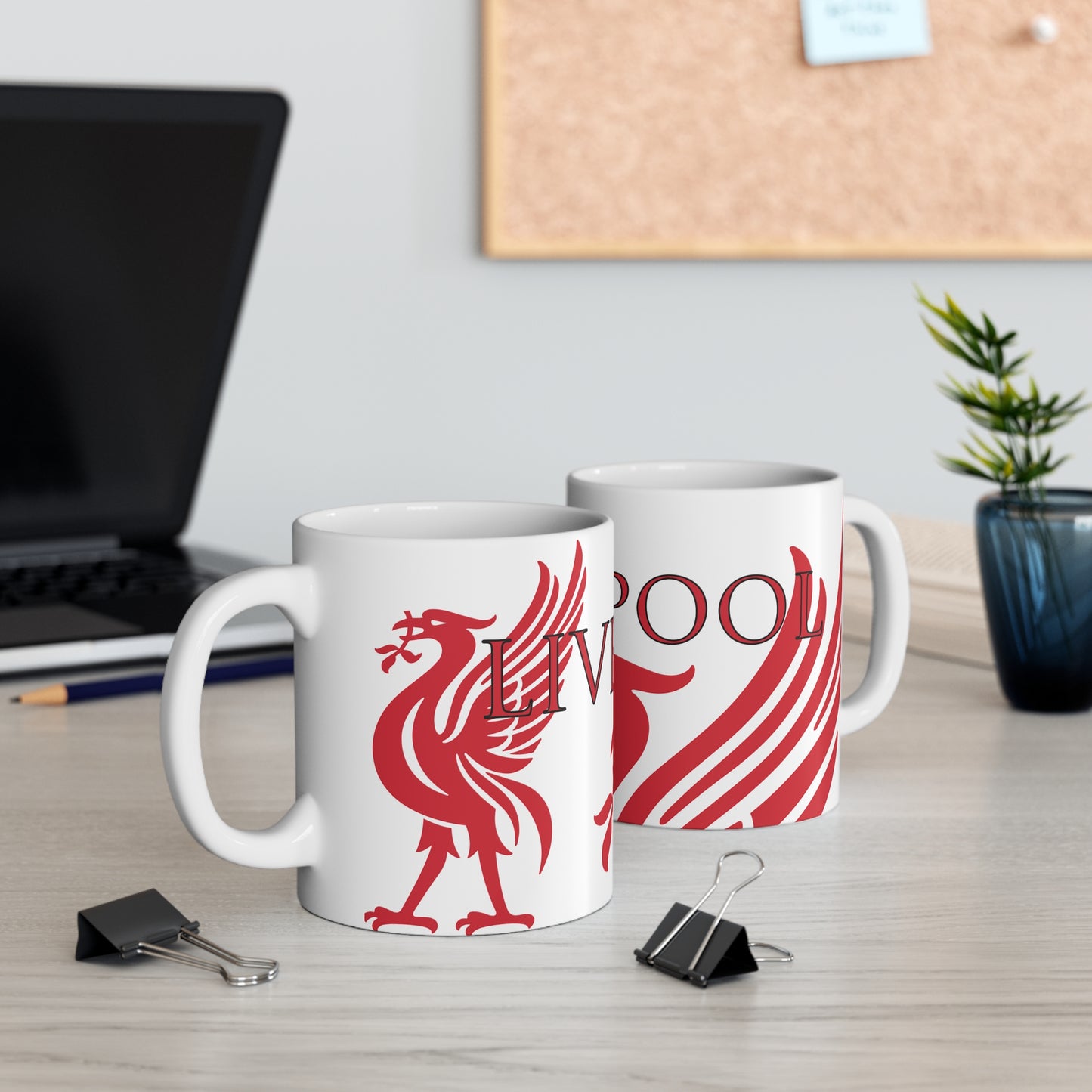 Liverpool Liver Bird Mug - White