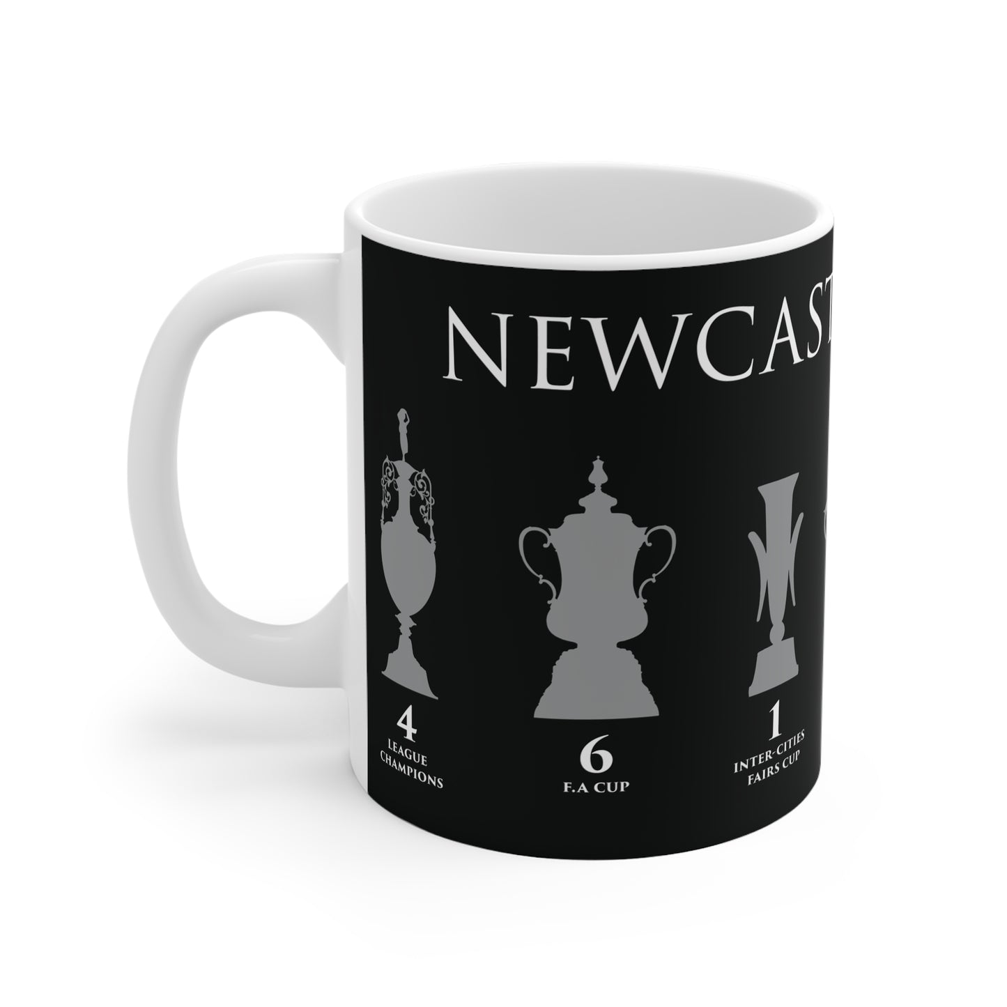 Newcastle United Trophies Mug - Black