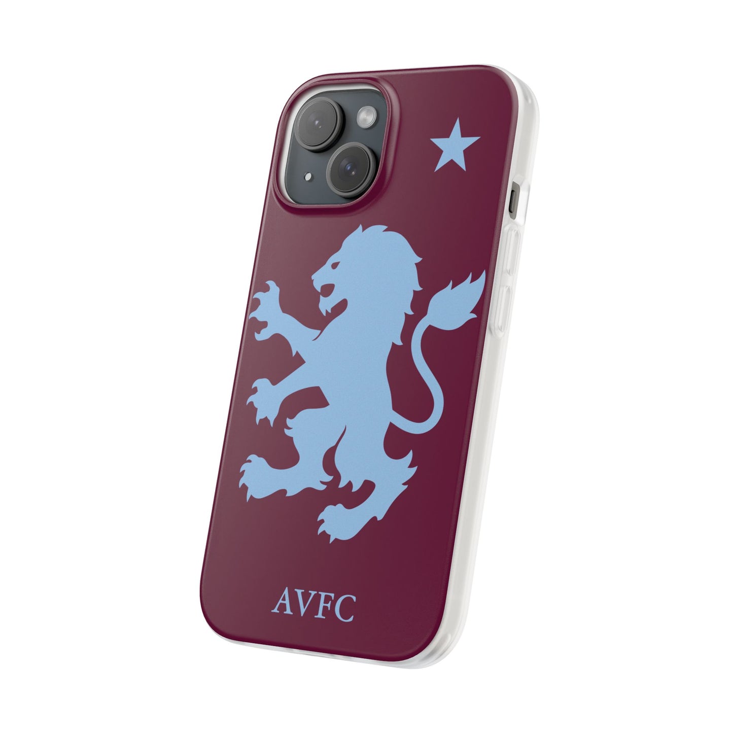 Aston Villa iPhone Flexi Case - iPhone 16, 15, 14, Plus/Pro/Pro Max - Claret