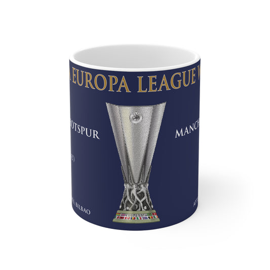 Tottenham Hotspur Europa League Winners Mug - Blue