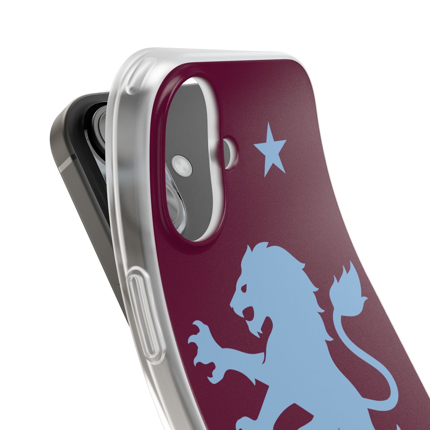 Aston Villa iPhone Flexi Case - iPhone 16, 15, 14, Plus/Pro/Pro Max - Claret