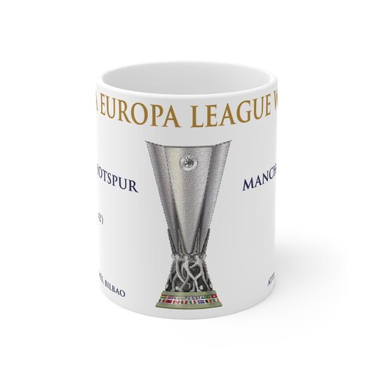 Tottenham Hotspur Europa League Winners Mug - White