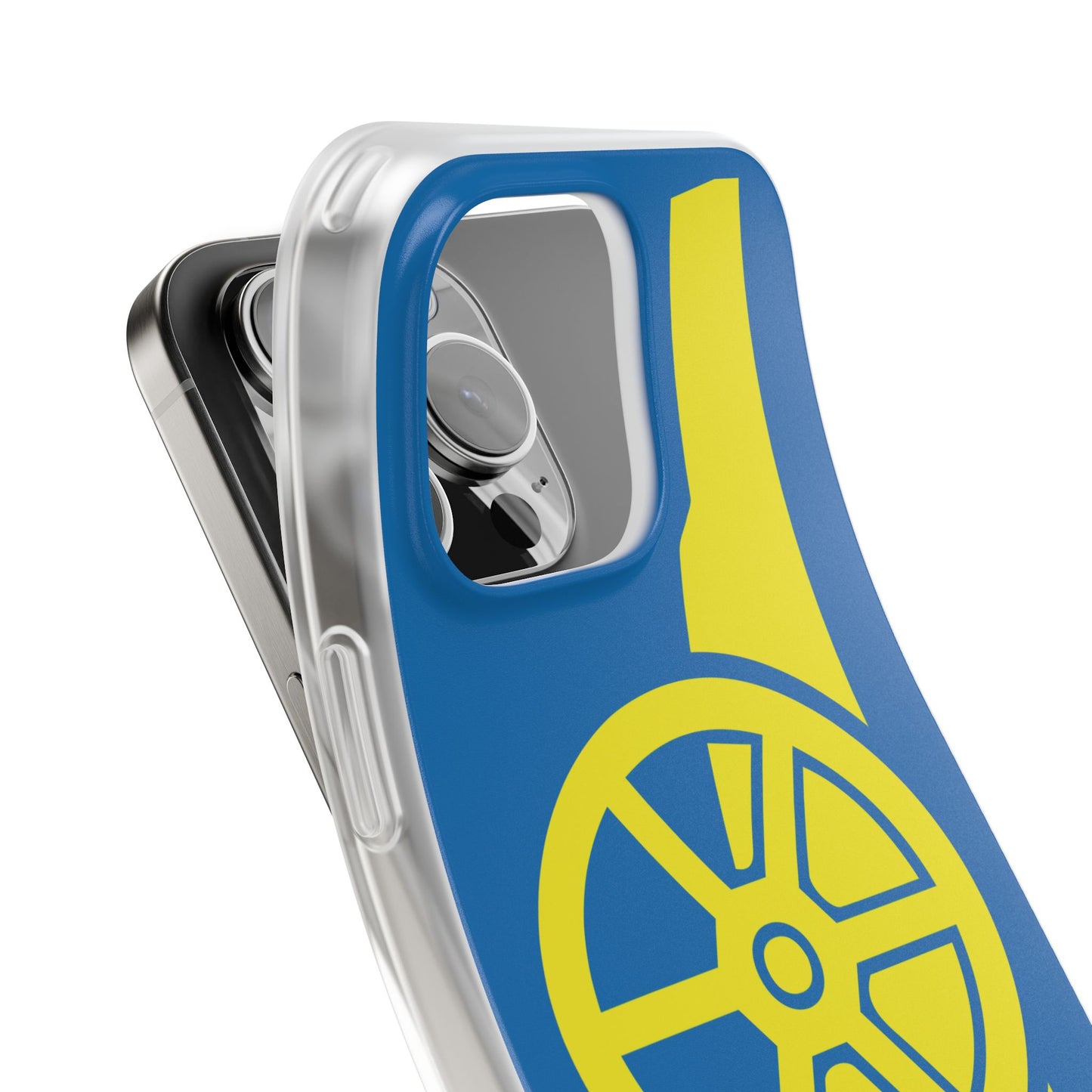 Arsenal Cannon Blue iPhone Flexi Case - iPhone 16, 15, 14, Plus/Pro/Pro Max