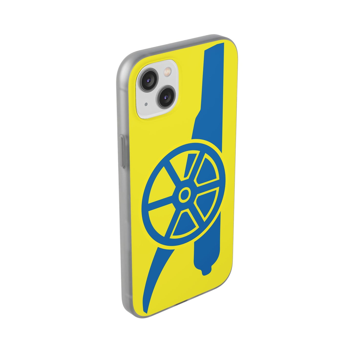 Arsenal Cannon Yellow iPhone Flexi Case - iPhone 16, 15, 14, Plus/Pro/Pro Max