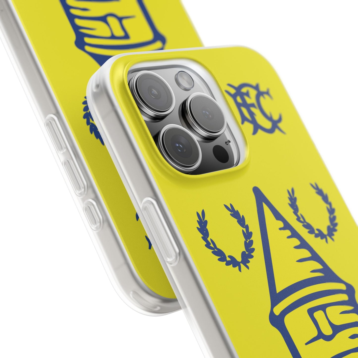 Everton Tower & Monogram Yellow iPhone Flexi Case - iPhone 16, 15, 14, Plus/Pro/Pro Max