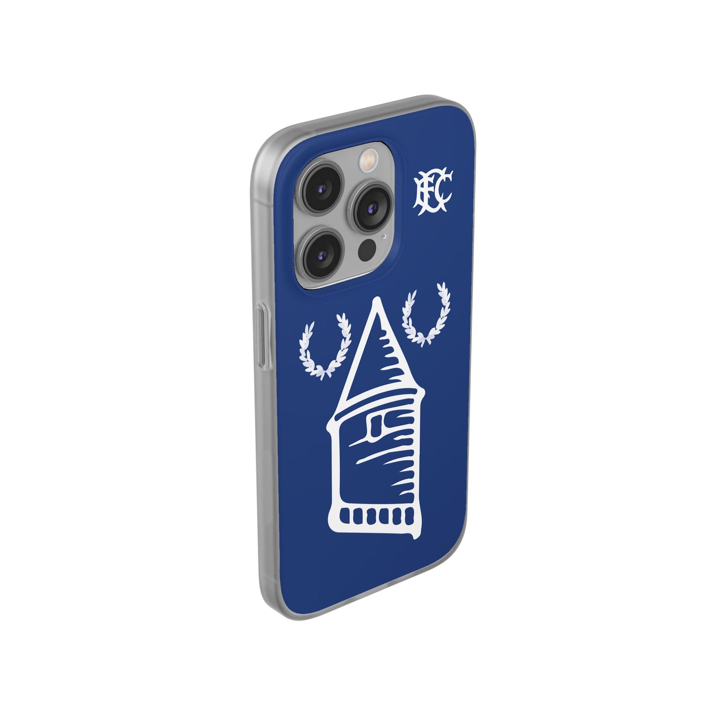 Everton Tower & Monogram Blue iPhone Flexi Case - iPhone 16, 15, 14, Plus/Pro/Pro Max