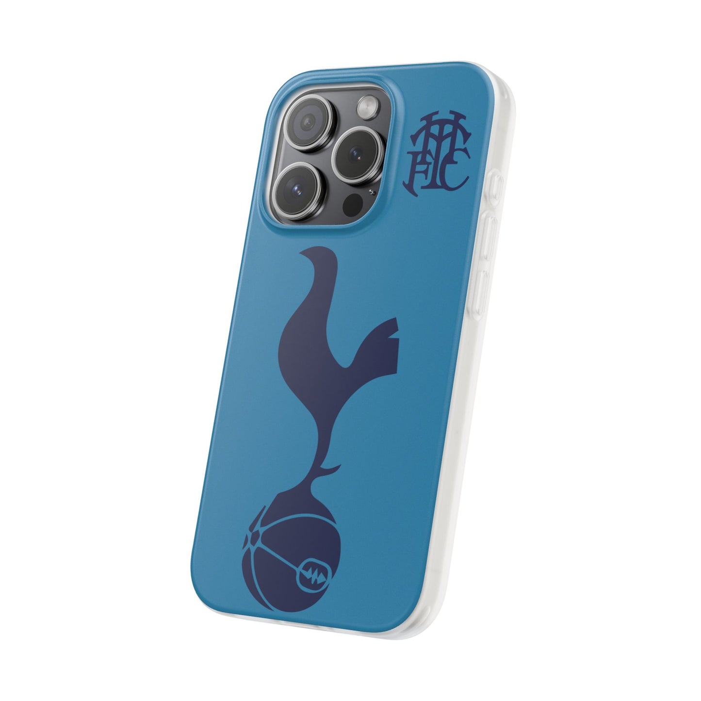 Tottenham Hotspur iPhone Flexi Case - iPhone 16, 15, 14, Plus/Pro/Pro Max - Cyan