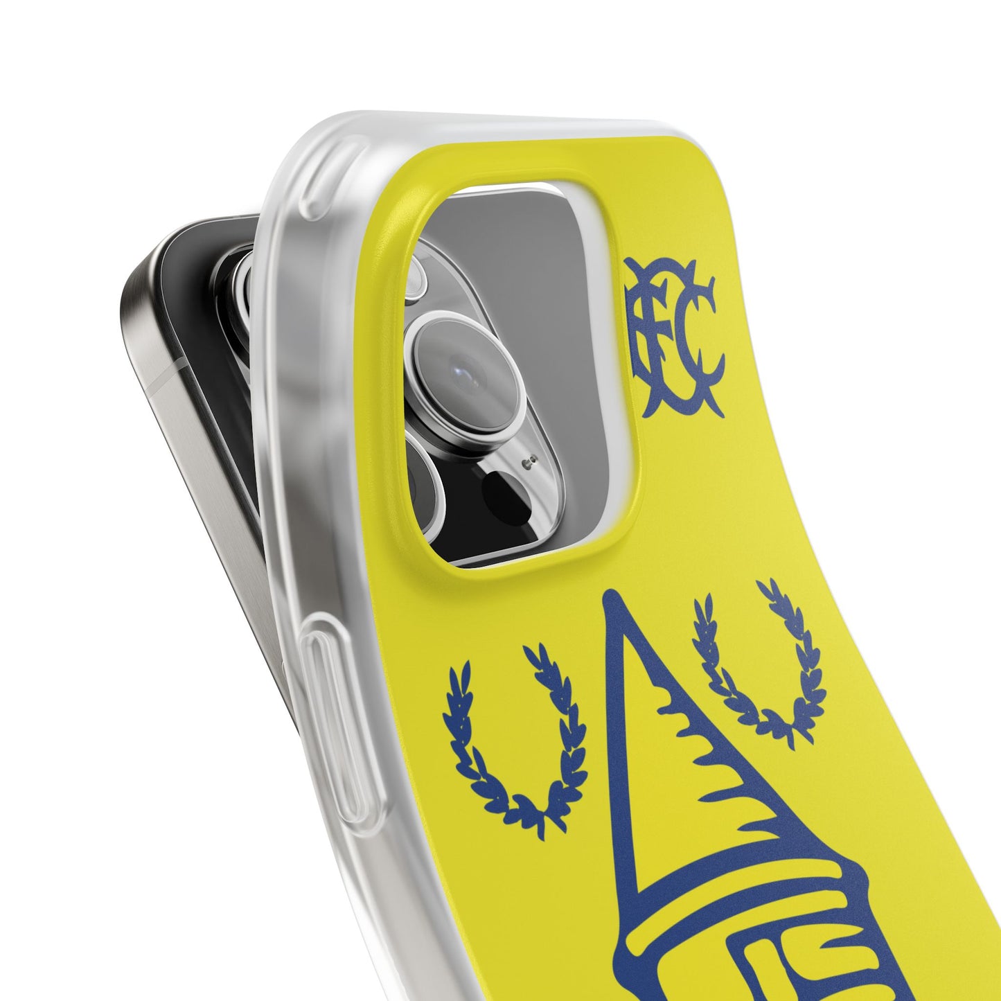 Everton Tower & Monogram Yellow iPhone Flexi Case - iPhone 16, 15, 14, Plus/Pro/Pro Max