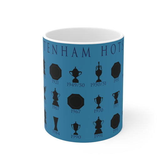 Tottenham Hotspur Trophies Collection Mug - Cyan