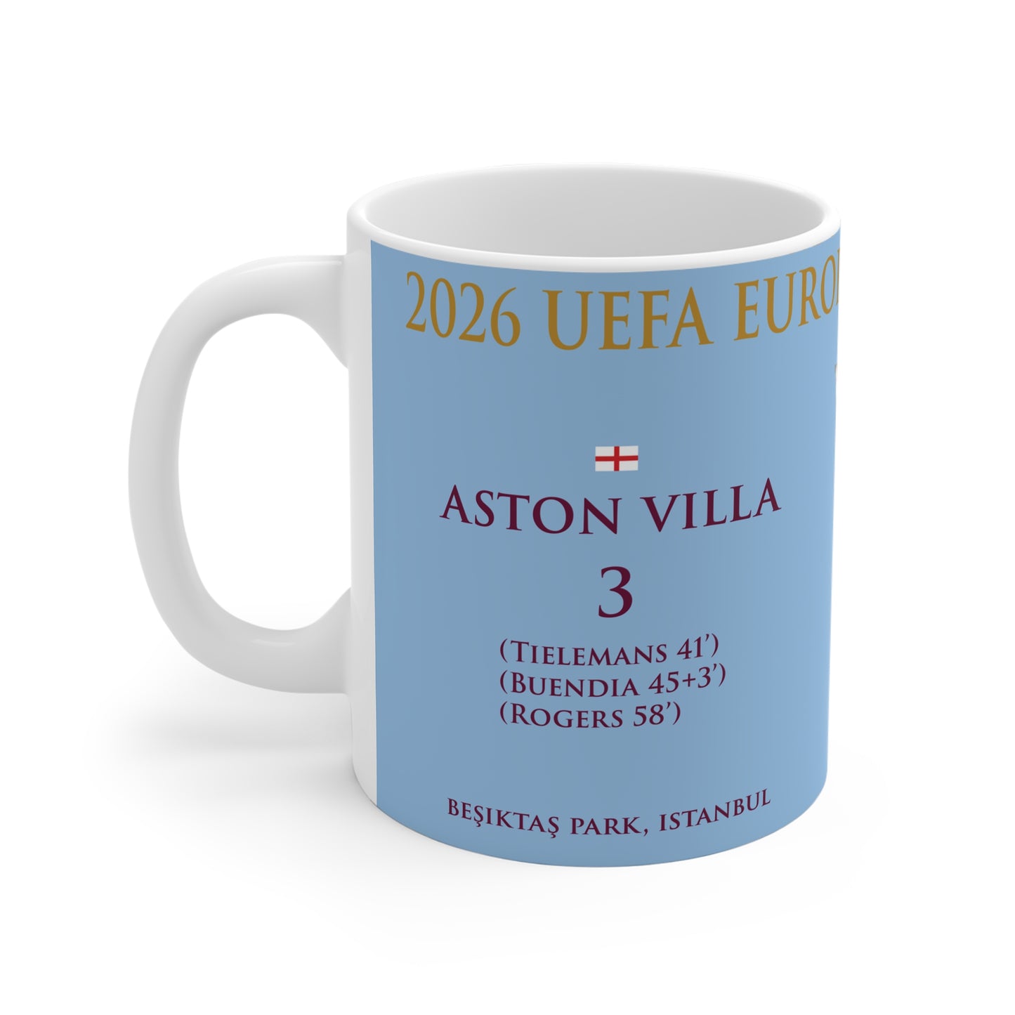 Aston Villa Europa League Winners Mug - Blue