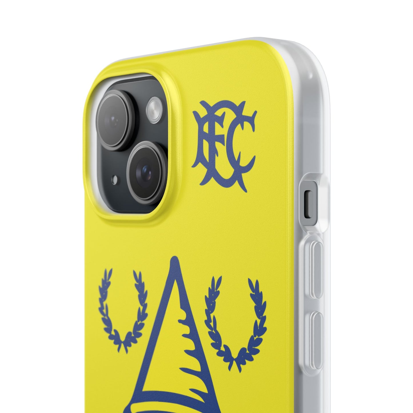 Everton Tower & Monogram Yellow iPhone Flexi Case - iPhone 16, 15, 14, Plus/Pro/Pro Max