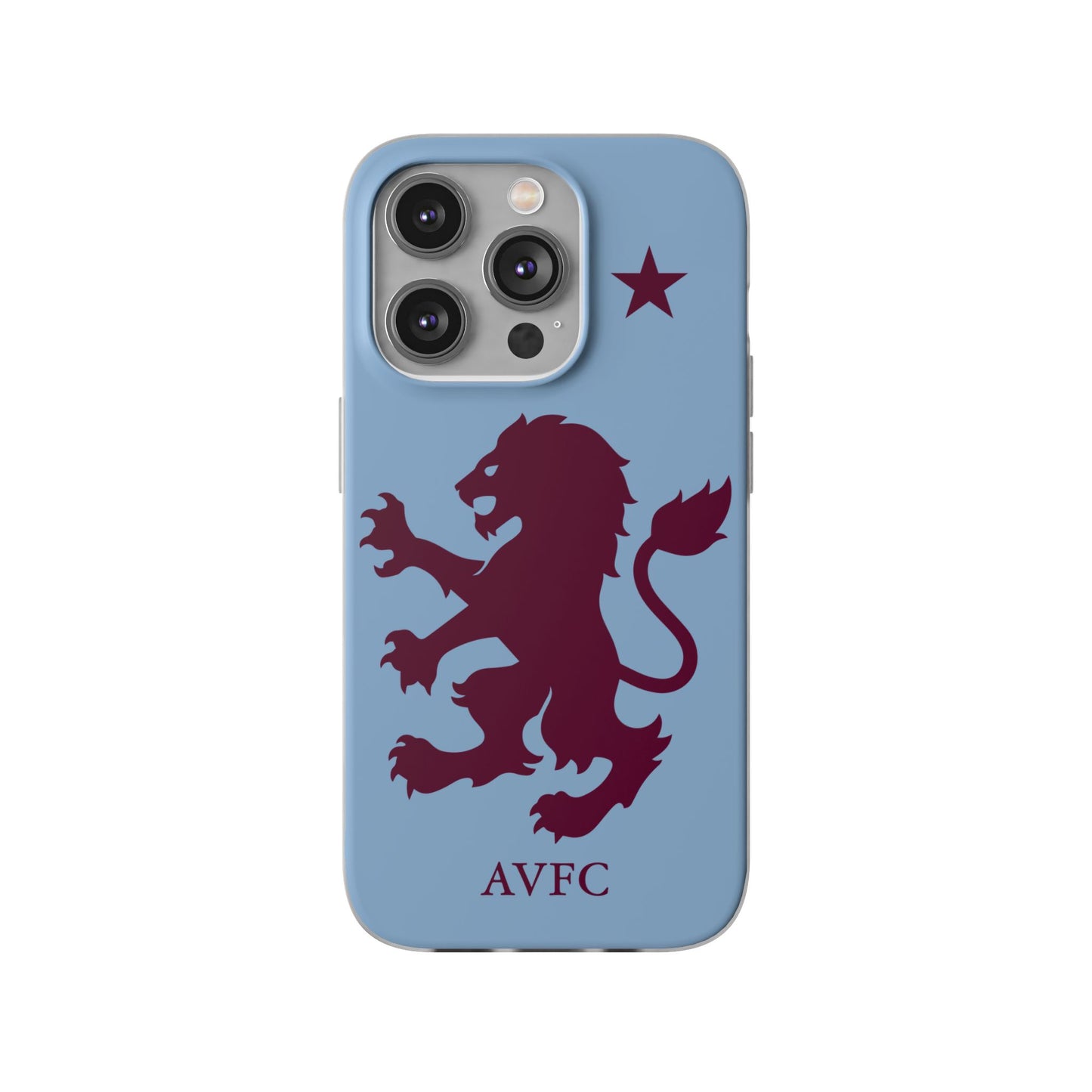 Aston Villa iPhone Flexi Case - iPhone 16, 15, 14, Plus/Pro/Pro Max - Blue