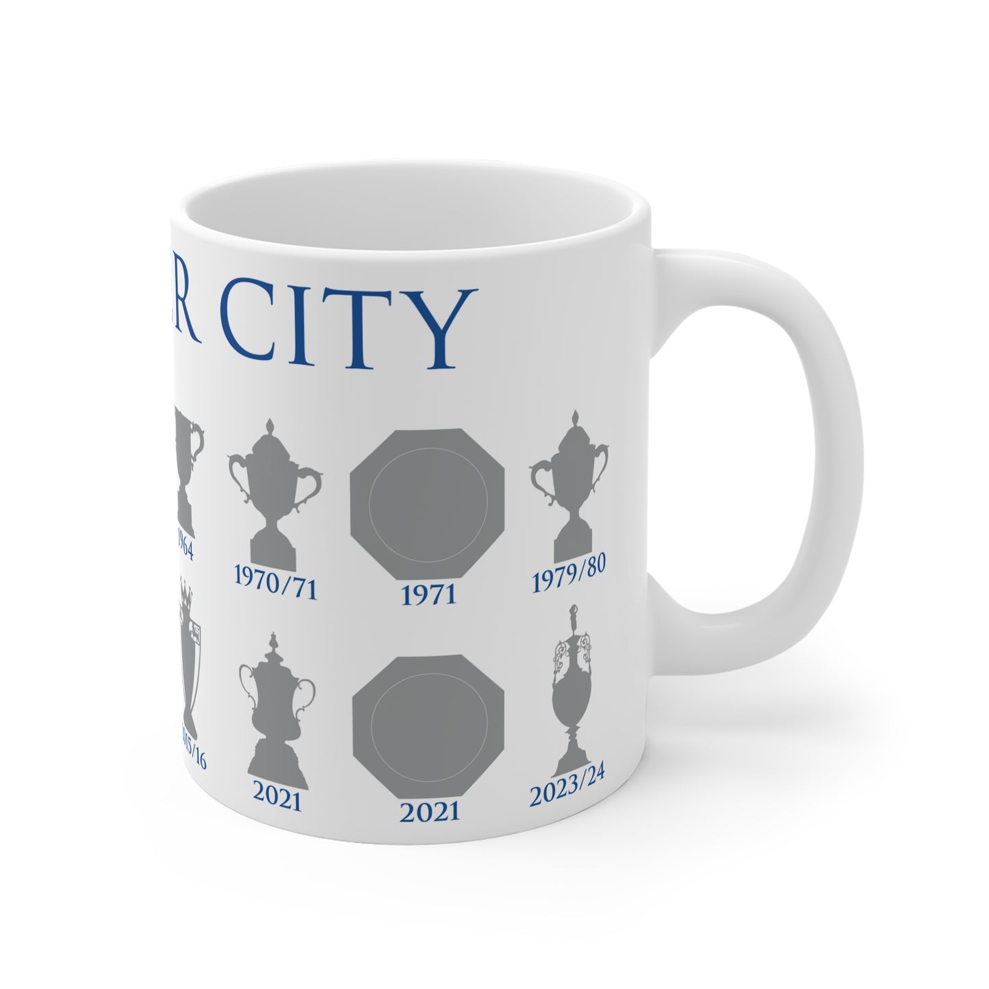 Leicester City Trophies Collection Mug - White