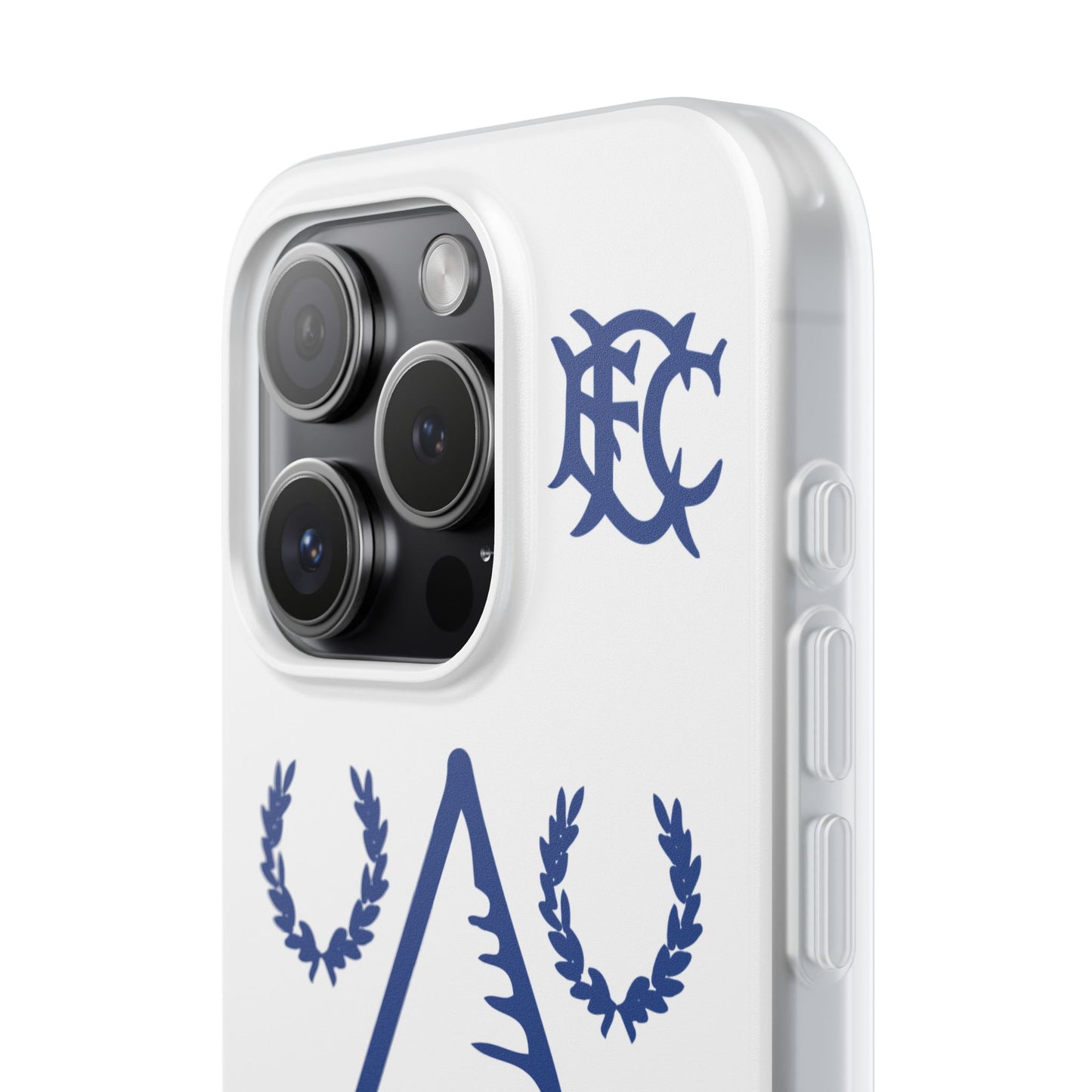 Everton Tower & Monogram White iPhone Flexi Case - iPhone 16, 15, 14 Plus/Pro/Pro Max