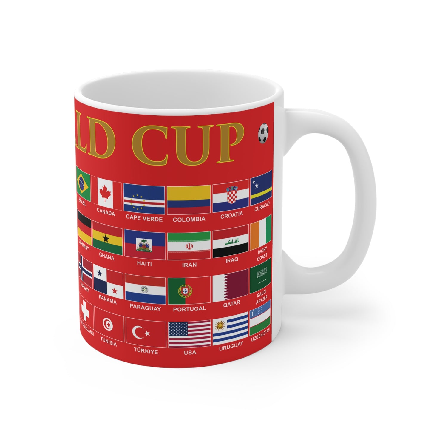 2026 Football World Cup Mug - Red