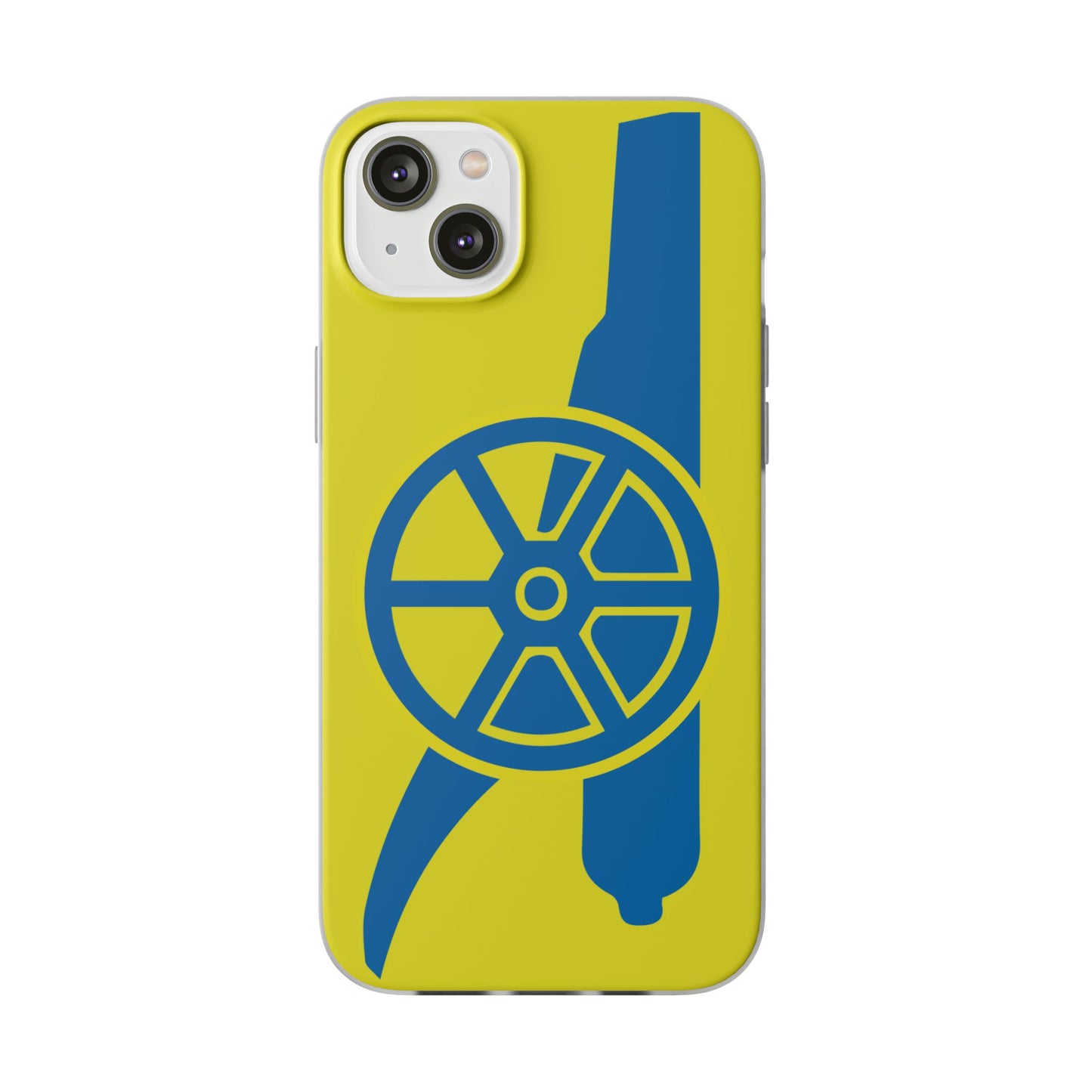 Arsenal Cannon Yellow iPhone Flexi Case - iPhone 16, 15, 14, Plus/Pro/Pro Max