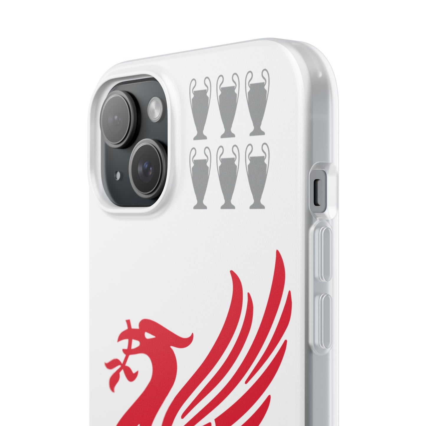 Liverpool White iPhone Flexi Case - iPhone 16, 15, 14, Plus/Pro/Pro Max